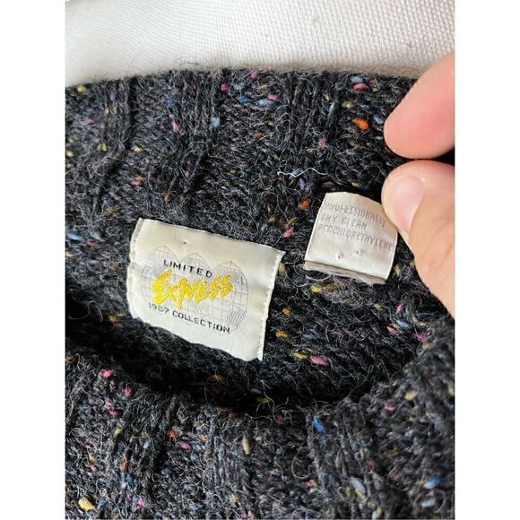 Vintage Limited Express Gray 1987 Collection Pullover Sweater Size Small - Picture 6 of 7